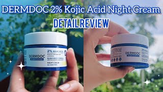 Dermdoc Night Cream Review ✨🫧  Hiya Ghosh [upl. by Tildi]