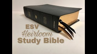 Crossway ESV Heirloom Study Bible Review [upl. by Dyol]