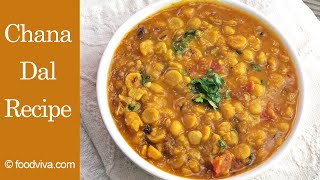 Chana Dal Recipe In Pressure Cooker  How to Make Chana Dal Curry [upl. by Lenzi]