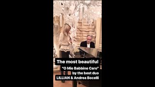 The most beautiful quotO Mio Babbino Caroquot by the best duo LILLIAN amp Andrea Bocelli [upl. by Asyram]