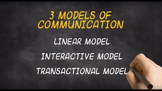 The 3 Models of Communication [upl. by Rainah]