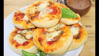 PIZZETTE FACILI E VELOCI PRONTE IN 40 MINUTI ricetta facile pizza e pizzette [upl. by Beverley]