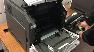 How to replace imaging unit for Lexmark printer [upl. by Erlond]