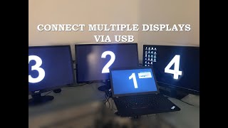 MULTIPLE DISPLAYS SETUP VIA USB [upl. by Inasah444]