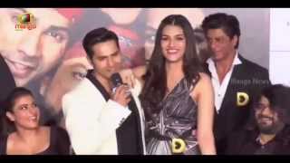 Varun Dhawan Comments On Kriti Sanon Height amp Their relationship In Dilwale  SRK  Kajol [upl. by Adnolrehs]