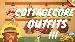 COTTAGECORE OUTFIT DESIGNS FOR ACNH  Animal Crossing New Horizons Pro Designs and QR Codes [upl. by Anifesoj]