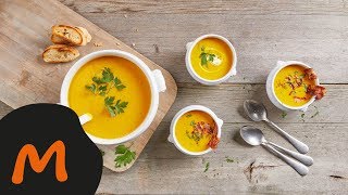 Kürbissuppe mit Curry – Migusto Rezept [upl. by Uttica]