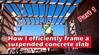 How to build a suspended concrete slab part 1 [upl. by Eednil497]