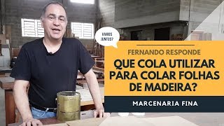 Que cola utilizar para colar folhas de madeira Fernando responde [upl. by Lucrece]