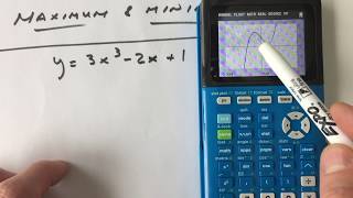 TI84 TI83 Finding Relative Maximum amp Minimum [upl. by Eelaroc563]