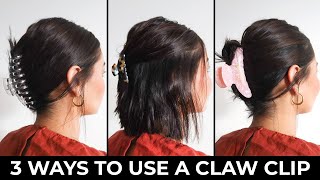 How To Style Hair With a Claw Clip  Easy Claw Clip Hairstyles [upl. by Josephine]