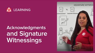 The Difference Between Acknowledgments and Signature Witnessings [upl. by Notlrahc]