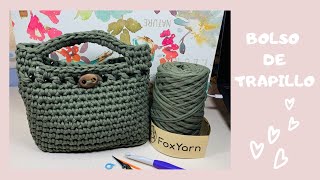 BOLSO DE TRAPILLO A CROCHET PARA PRINCIPIANTES crochet [upl. by Costanza]