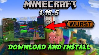 How to download wurst client 1165 tlauncher minecraft hack client [upl. by Nertie]