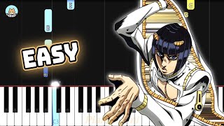 JoJo OP 9  quotTraitors Requiemquot  EASY Piano Tutorial amp Sheet Music [upl. by Nivar144]