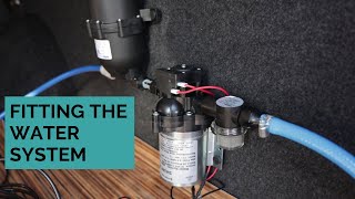 Connecting the water system in the campervan [upl. by Veriee]