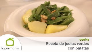 Receta de judías verdes con patatas [upl. by Yelbmik]