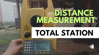 Measurement of distances bw points using Total Station Surveying practical [upl. by Airtap]