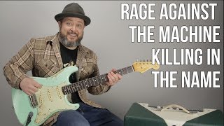 How to Play quotKilling in the Namequot by Rage Against The Machine  Guitar Tutorial [upl. by Atinehc]