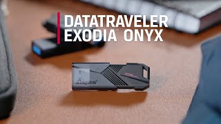 USB Flash Drive  DataTraveler® Exodia™ Onyx – Kingston Technology [upl. by Karli]