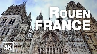 Cathedral of Rouen Normandy FRANCE 2021 ⛪️ • Real Time Virtual Walking Tour Ambience in 4K ASMR [upl. by Ahsineg268]