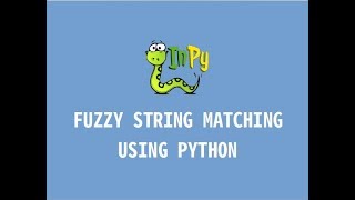 Fuzzy string matching using Python [upl. by Spain]