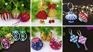 6 DIY Christmas Ornaments Decoration Ideas  Christmas Tree Decorations  Christmas Crafts [upl. by Atinra]