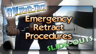 RV Slides  Emergency SlideIn and Manual Retract Procedures [upl. by Annailuj9]