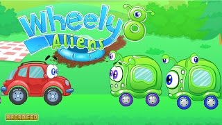 Wheely 8 Aliens Walkthrough All Levels [upl. by Harrat]