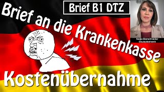 Brief B1 Krankenkasse Kostenübernahme Gesundheitskurs [upl. by Corley]