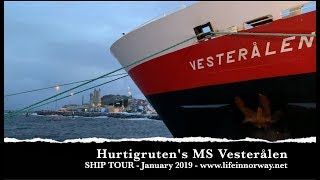 Hurtigruten Ship Tour MS Vesterålen [upl. by Enaz]