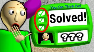 I Got The Impossible Question RIGHT  Baldis Basics [upl. by Day]