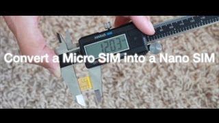 How to convert a Micro SIM into a Nano SIM [upl. by Constant]