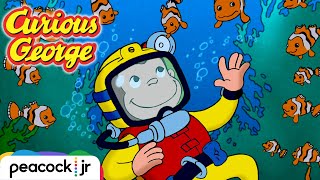 🤿 George Explores The Ocean 🐠  CURIOUS GEORGE [upl. by Pence]