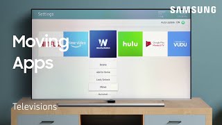 How to move and rearrange Apps on your TV  Samsung US [upl. by Mayrim]