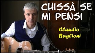 Chissà se mi pensi accordi  Claudio Baglioni  Tutorial chitarra [upl. by Klute818]