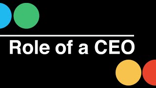 Startup CEO Role of a CEO [upl. by Nawor]