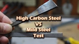 High Carbon Steel vs Mild Steel Test [upl. by Rebm]