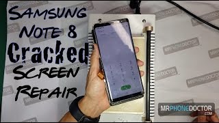 Samsung Galaxy Note 8 Cracked Screen Repair Replacement Front Glass Only [upl. by Gnohc189]