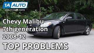 Top 5 Problems Chevy Malibu Sedan 7th Generation 20082012 [upl. by Nevag]