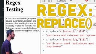 29 Regular Expressions replace  Programming with Text [upl. by Eiramlehcar]