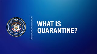 What is quarantine [upl. by Rebekah775]