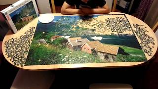 Ravensburger puzzle 3000  Sognefjord Norwegen  Time lapse [upl. by Venetis]