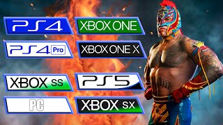 WWE 2K22  Playstation  Xbox  PC  All Versions Comparison [upl. by Arlinda]