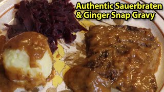 HOW TO MAKE AUTHENTIC SAUERBRATEN WITH GINGERSNAP GRAVY  Julies Kitchen [upl. by Bael373]