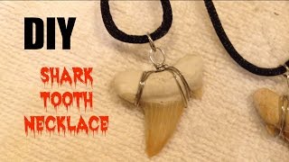 DIY Shark Tooth Necklace [upl. by Nidnarb]