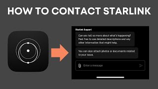 How To Contact Starlink Using The App [upl. by Bessy]