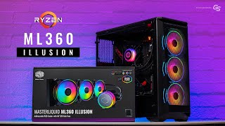 HOW TO Install Cooler Master ML360 Illusion on AM4 amp AM5 Motherboards [upl. by Tra282]