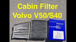 Cabin filter replacement on Volvo V50 [upl. by Eras]