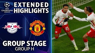 RB Leipzig vs Manchester United Extended Highlights  UCL on CBS Sports [upl. by Irrep]